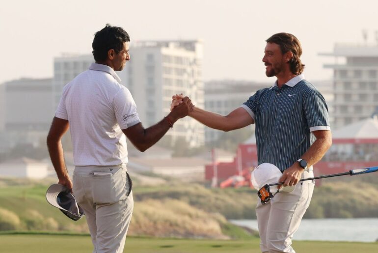 Aaron Rai beats Tommy Fleetwood to win Abu Dhabi Championship