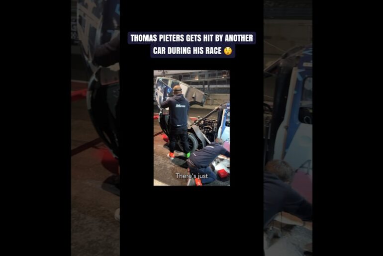 Thomas Pieters gets hit by another car! 😲