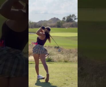 Amazing Golf Swing you need to see | Golf Girl awesome swing | Golf shorts | Jess Negromonte