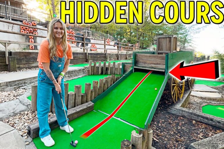 We Found a SECRET Mini Golf Course!