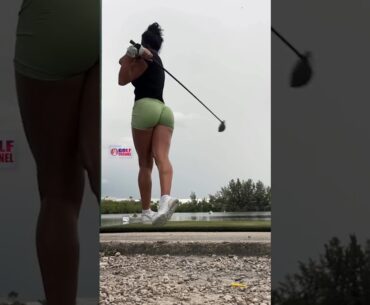 Amazing Golf Swing you need to see | Golf Girl awesome swing | Golf shorts | Kae