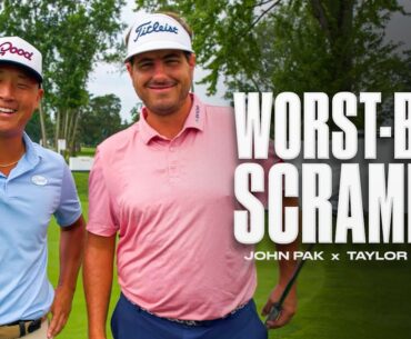 Worst-ball scramble challenge with PGA TOUR rookies | Episode 3 | Rocket Rookies Classic