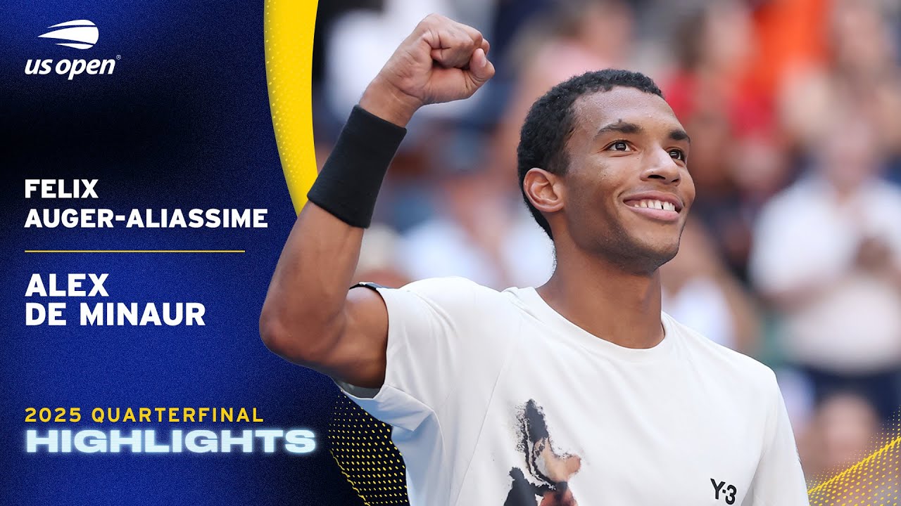 Felix Auger-Aliassime vs. Alex de Minaur Highlights | 2025 US Open Quarterfinal Felix Auger-Aliassime vs. Alex de Minaur Highlights | 2025 US Open Quarterfinal