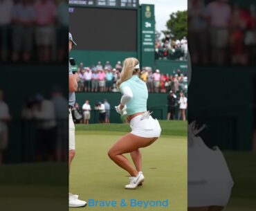 Golf Goddess with Pure Charm and Skill in Post-Match Interview 🌟🏌️‍♀️ #golf #athlete #fieldstyle