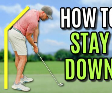 The Trick To STAYING DOWN In The Golf Swing (Not What You Think!)