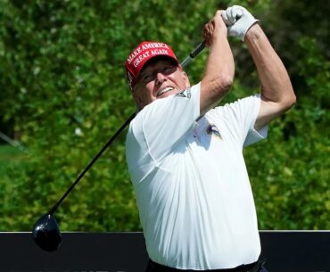 ‘Scum of the earth’: Donald Trump is back at a golf course after leading his nation into a state of full-blown chaos