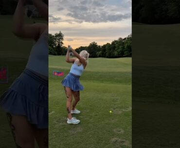 Amazing Golf Swing you need to see | Golf Girl awesome swing | Golf shorts | Sigita