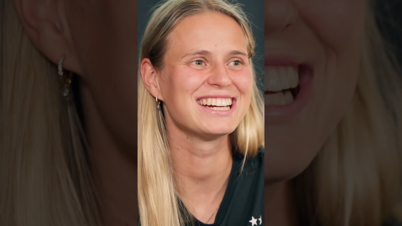 Klara Bühl über Matchwinnerin Anne Berger 🫶🤝 Klara Bühl über Matchwinnerin Anne Berger 🫶🤝