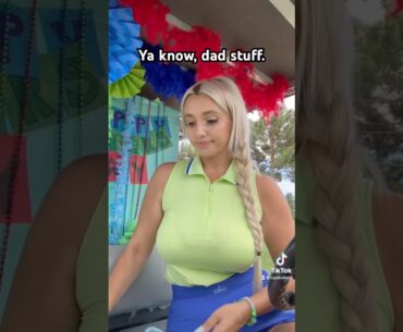 Dads love me #cartgirl #golf #golfers #golfgirls #golfer #funnygolf #bevcart #fathersday #golflife