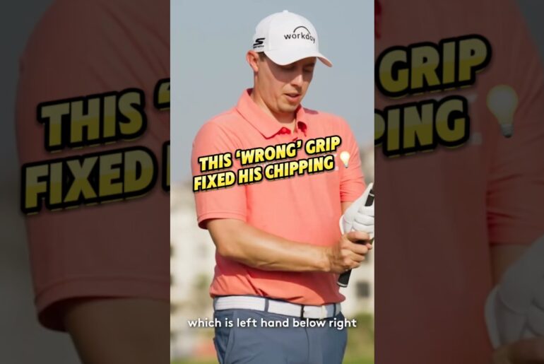 Matt Fitzpatrick’s Cack-Handed Chipping Technique Explained! #golf #golftips #golfshorts
