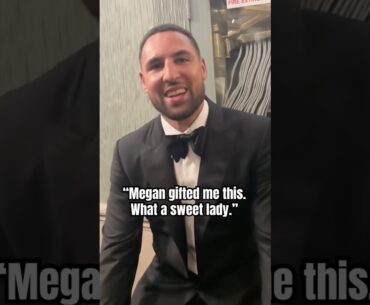 Klay shows off his watch from Megan Thee Stallion 🔥 (via score.studios)