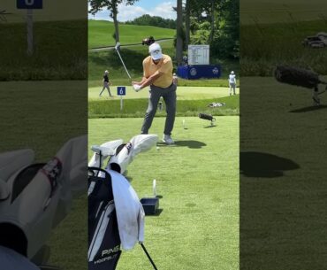 David Duval face on iron swing with some serious compression. 2025 Sr PGA Championship #davidduval