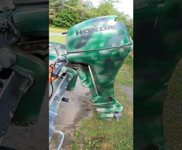 Restoring Vandalized Outboard #boating #outboard #restoration