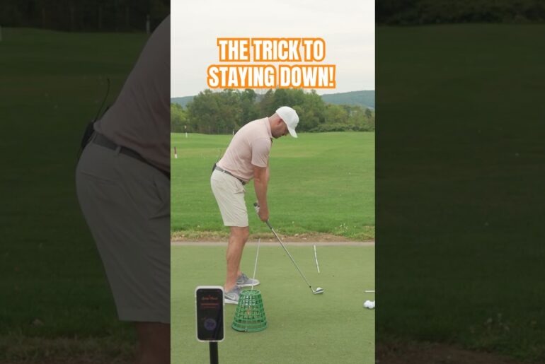 The Trick To STAYING DOWN In The Golf Swing #shorts #golf #golfer #golfswing #ericcogorno #golftips