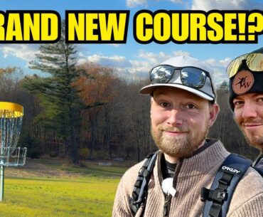 SIMON AND I ARE DESIGNING ANOTHER DISC GOLF COURSE!!!