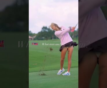 Amazing Golf Swing you need to see | Golf Girl awesome swing | Golf shorts | Gabriella DeGasperis