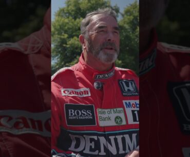 Nigel Mansell is reunited with the Williams Honda FW11