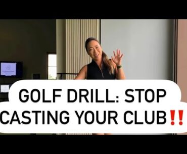 Stop casting your golf club and add more lag in your swing!