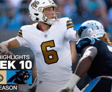 New Orleans Saints vs. Carolina Panthers Game Highlights | NFL 2025 Season Week 10