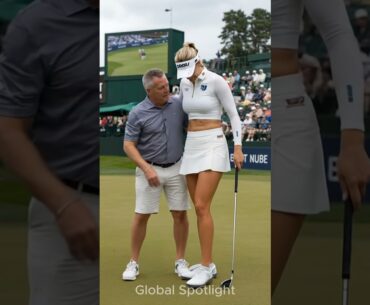 Fans Can’t Believe the Tallest Female Golfer’s Surprising Move! 💫#golf #short #tallwomen #sports