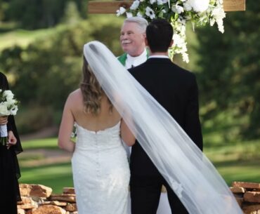 Katelin & Stone’s Heartfelt Wedding Ceremony at Arrowhead Golf Course | Colorado Wedding