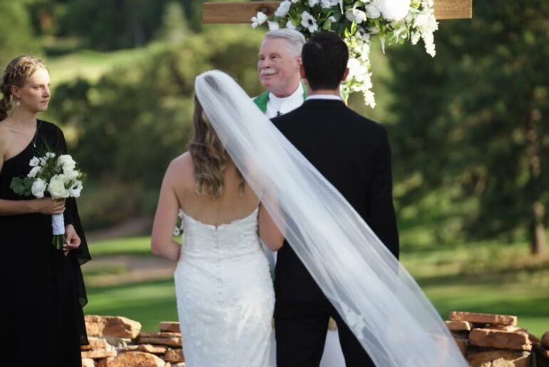 Katelin & Stone’s Heartfelt Wedding Ceremony at Arrowhead Golf Course | Colorado Wedding