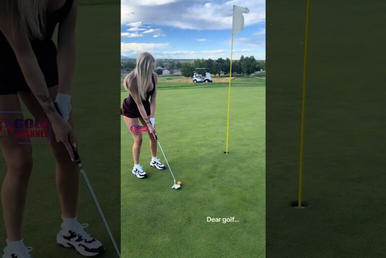 Amazing Golf Swing you need to see | Golf Girl awesome swing | Golf shorts | Morgan Rae