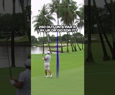 Would you even try this shot? Be honest 😂 #brookskoepka #golf #golfshot