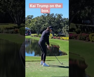 #golf #kaitrump - Kai Trump tee shot