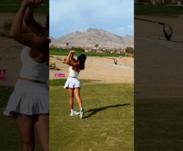 Amazing Golf Swing you need to see | Golf Girl awesome swing | Golf shorts | Michele Uemoto