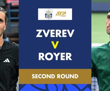 Alexander Zverev vs Valentin Royer Highlights | Rolex Shanghai Masters 2025