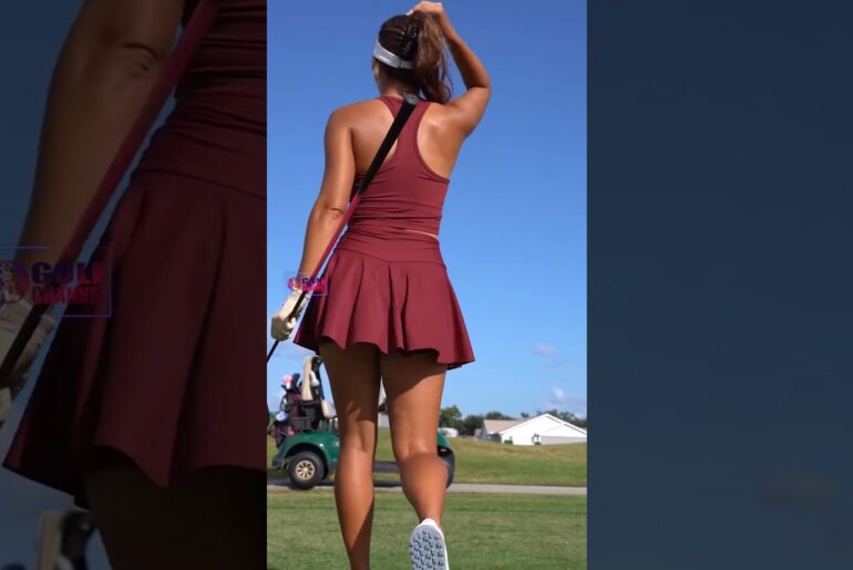 Amazing Golf Swing you need to see | Golf Girl awesome swing | Golf shorts | Jess Negromonte