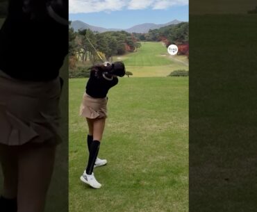 부산의 가을을 녹이다🍁 여신 강림 ❤️ | KLPGA 류이채(Ichae Ryu) #골프레슨_삼성동