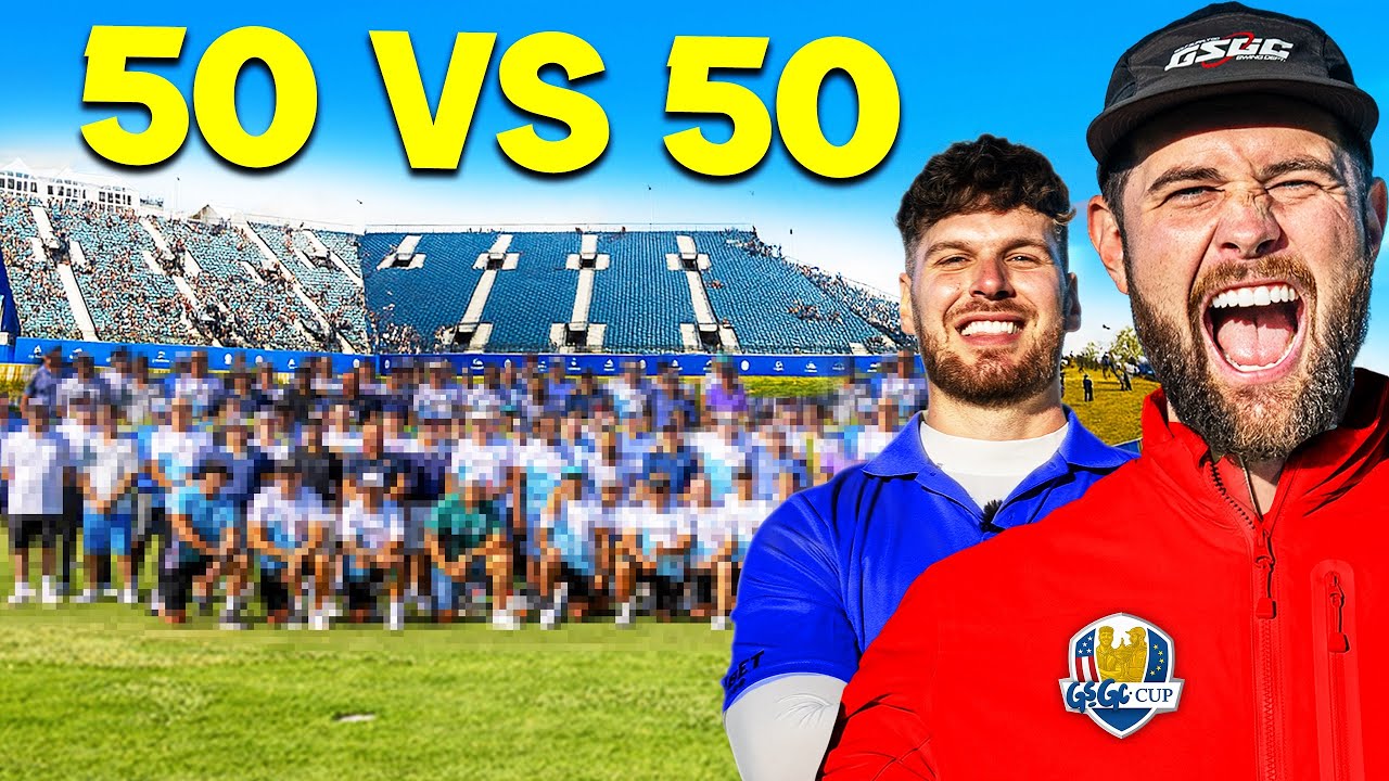 We created a 100 MAN RYDER CUP TOURNAMENT! We created a 100 MAN RYDER CUP TOURNAMENT!