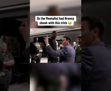 Oz the Mentalist had Bronny shook 😂 (via lakers/TT)