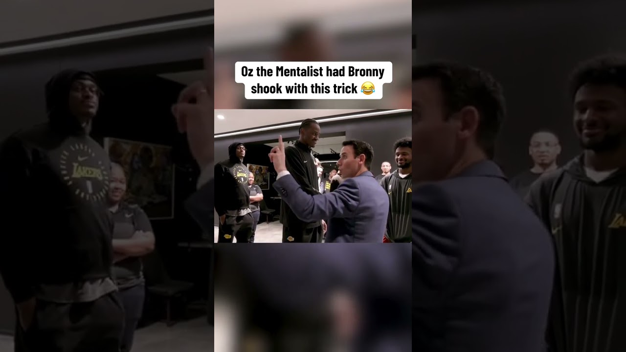 Oz the Mentalist had Bronny shook 😂 (via lakers/TT) Oz the Mentalist had Bronny shook 😂 (via lakers/TT)