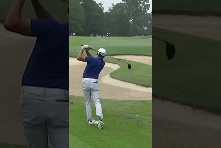 An absolutely PURE driver off of the deck by @rickiefowler at the 2015 TOUR Championship