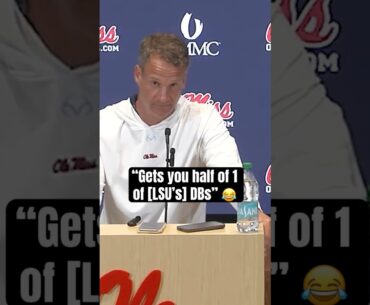 Lane Kiffin on what saving $500K gets Ole Miss 🤣 (via @OleMissSports)
