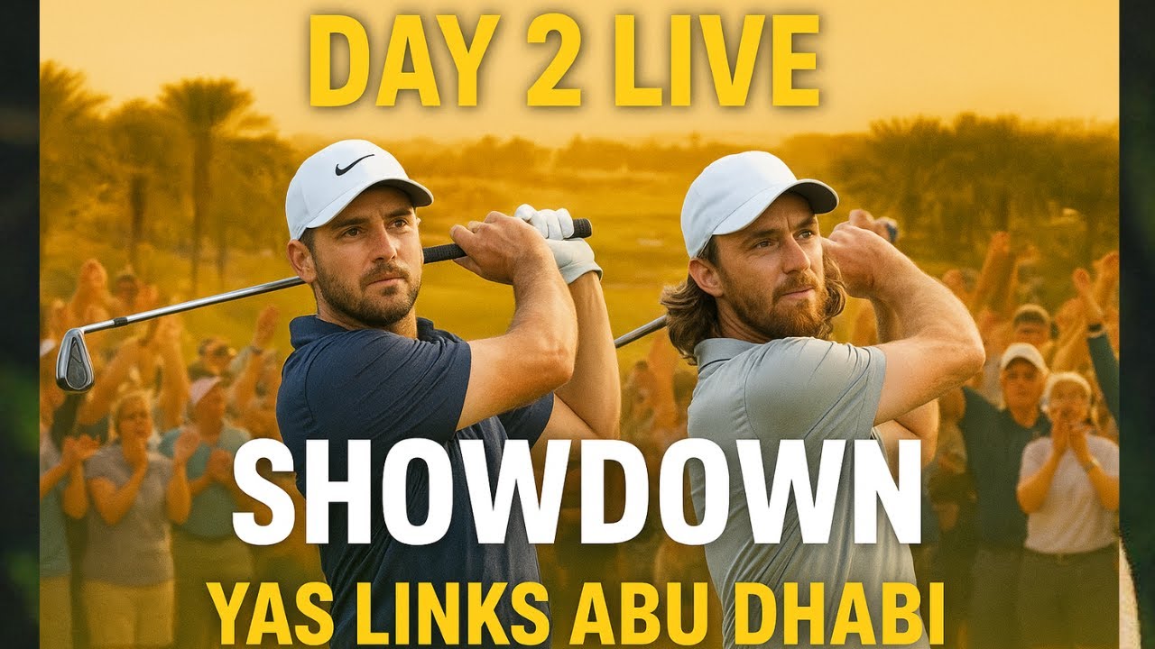 Abu Dhabi Golf Championship 2025 | Day 2 Drama at Yas Links | Fleetwood, Lowry, Saddier Battle Abu Dhabi Golf Championship 2025 | Day 2 Drama at Yas Links | Fleetwood, Lowry, Saddier Battle