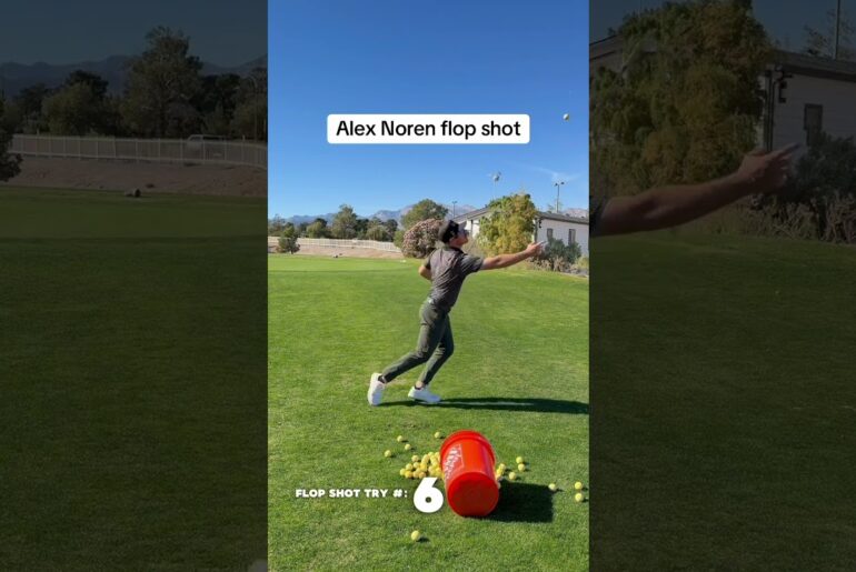 Alex Noren flopshot #shorts #youtubeshorts #golf #golfing #golfer