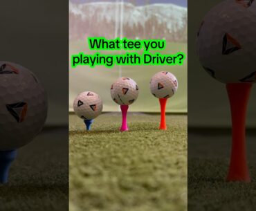 What tee height you using with the Driver? #driver #golftok #golftips #golfer #golfer