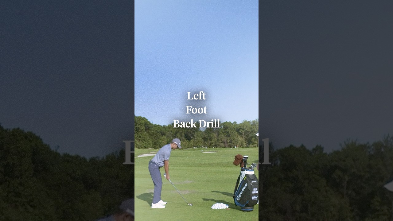 Collin Morikawa’s “left foot back” drill helps you rotate the right way 🙌 Collin Morikawa’s “left foot back” drill helps you rotate the right way 🙌