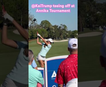 Kai Trump at her first tournament #shorts #golf