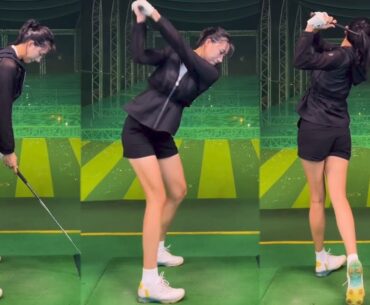 최고의 백스윙탑포지션! KLPGA 이한솔 프로의 골프스윙!