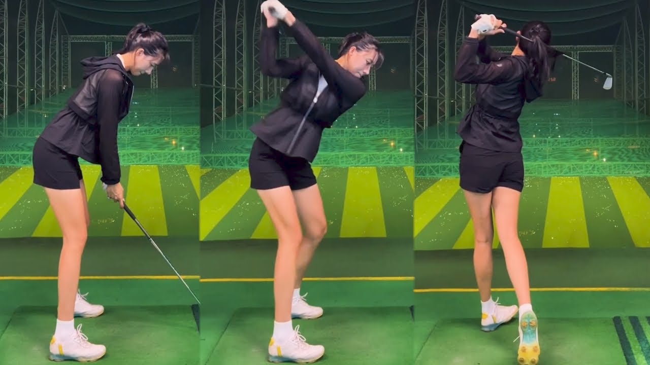 최고의 백스윙탑포지션! KLPGA 이한솔 프로의 골프스윙! 최고의 백스윙탑포지션! KLPGA 이한솔 프로의 골프스윙!