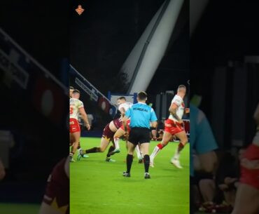 Oli Wilson causing destruction!   #rugby #bighit