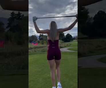 Amazing Golf Swing you need to see | Golf Girl awesome swing | Golf shorts | Morgan Rae