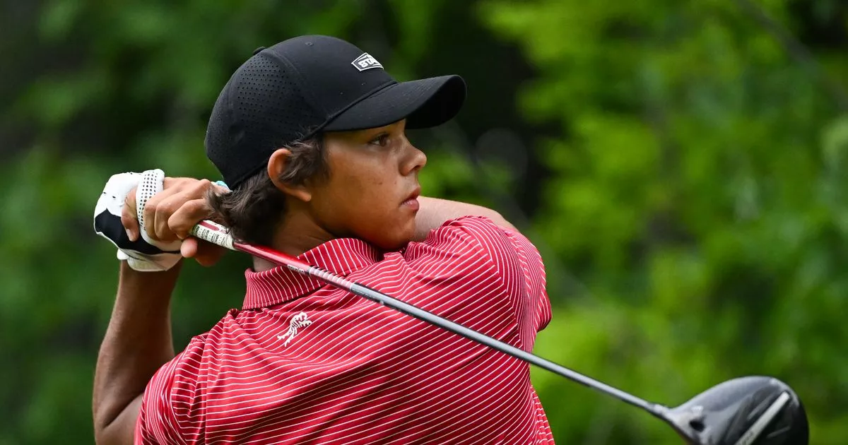 Charlie Woods delivers Tiger-like performance to earn high school state title The Mirror US