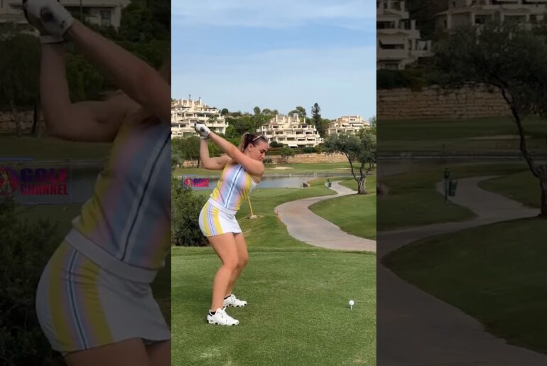 Amazing Golf Swing you need to see | Golf Girl awesome swing | Golf shorts | LIV COOKE