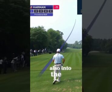 Golf rules and luck, disaster hole Brian Harman. #golf #foryou #capcut #shorts #rules